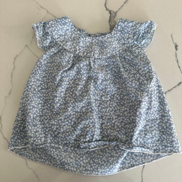Chase n Sky Hawaii Blue Leaf Print Top - Size 2T - Picture 3 of 4